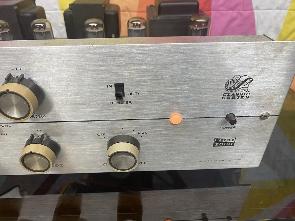 Vintage EICO 2080 Tube Amplifier—Working Condition