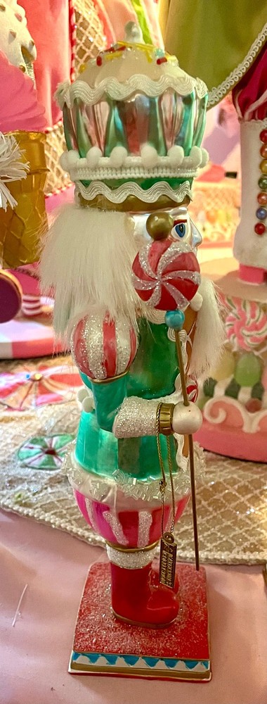 Katherine’s Collection SWEET CHRISTMAS Sweet Candy NUTCRACKER Tabletop Set(2)