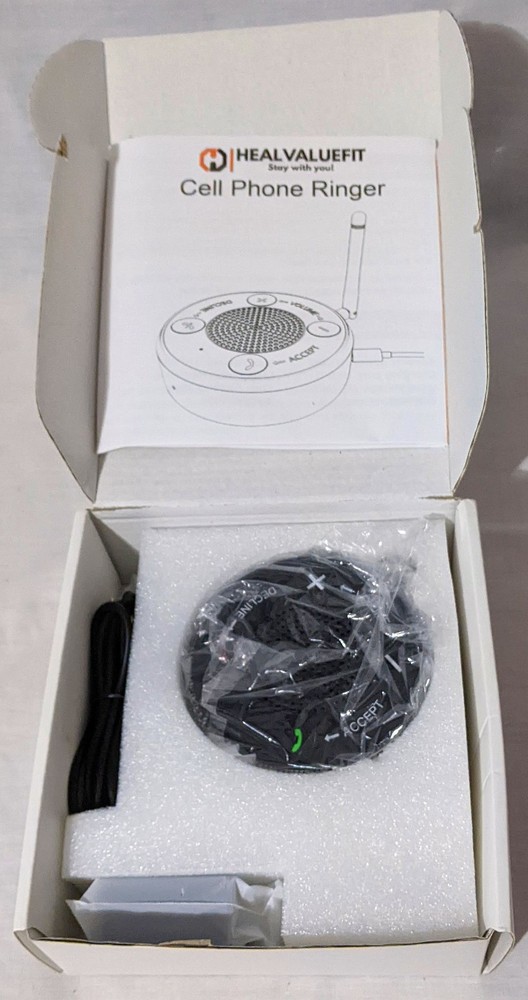 NEW Cell Phone Ringer Amplifier for Elderly Hearing Impaired Visual/Audible