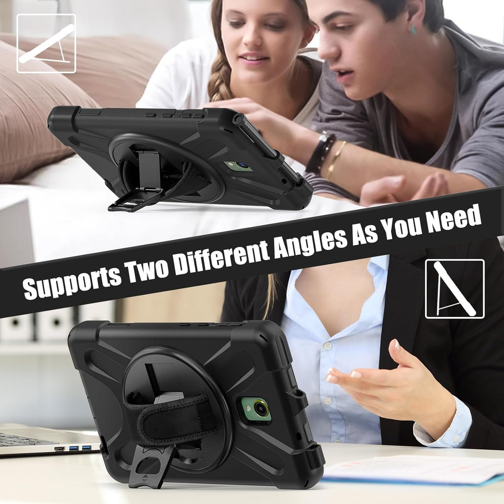 Samsung Galaxy Tab Active5/Active 3 8.0 Case, with 360 Stand, Handle Hand