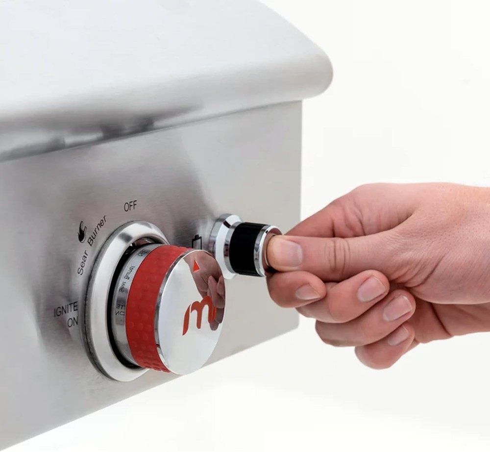 MCAMPAS 2 Outlets Electronic Spark Igniter, Chrome Coated Tact Switch Spark...