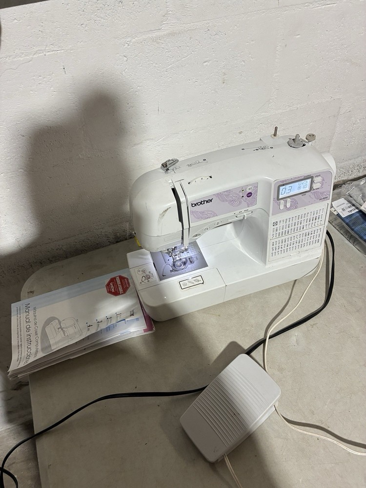 Brother White Computerized Project Runway Sewing Machine LCD Display With Manual