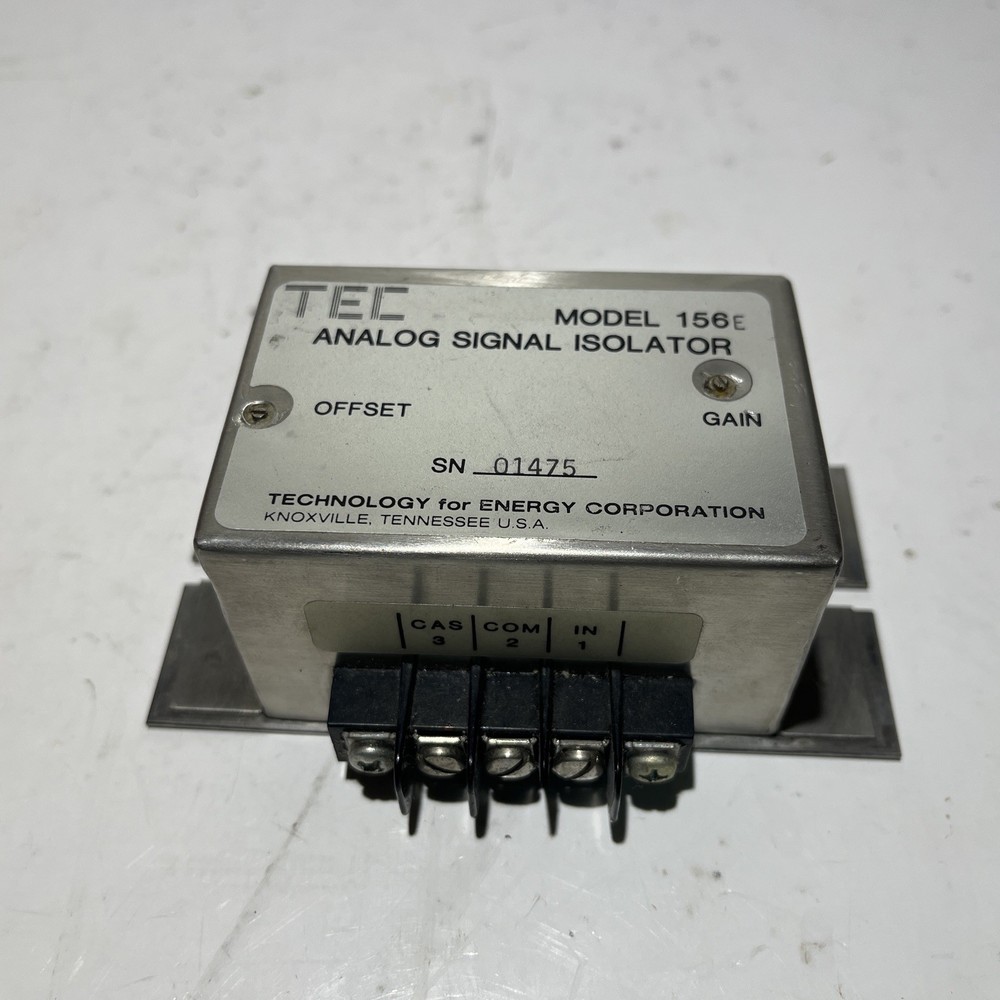 TEC MODEL 156E ANALOG SIGNAL ISOLATOR 10-100-1680