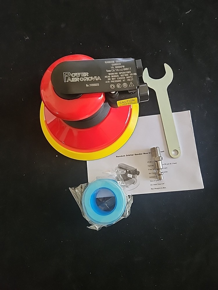 6" Random Orbit Palm Sander,DA for bodywork pneumatic