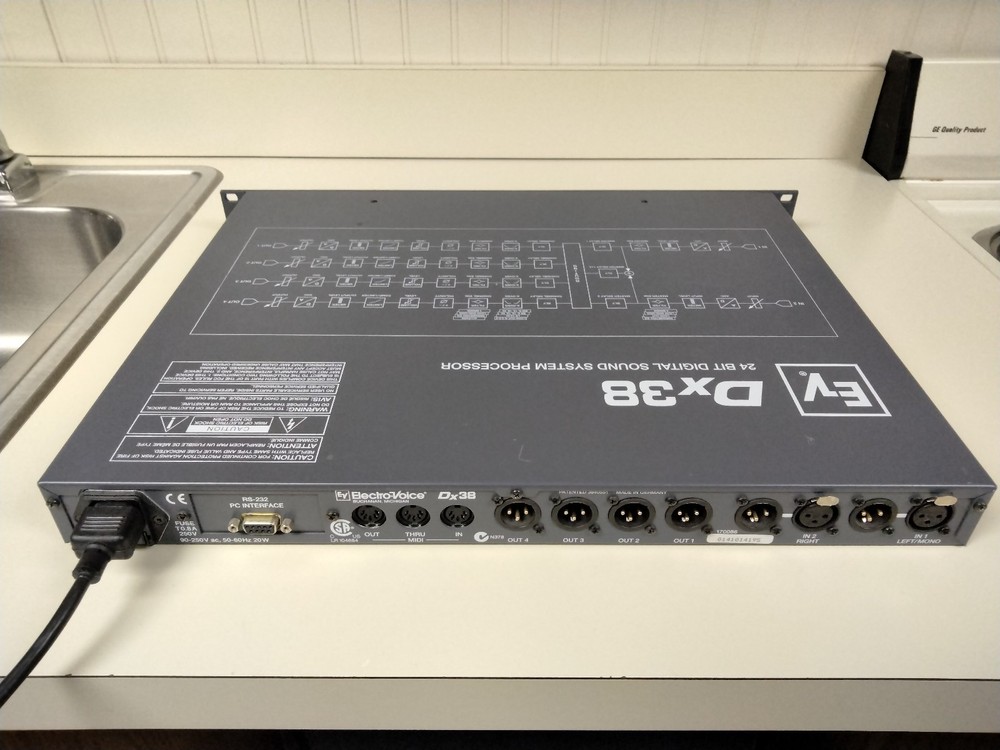 EV Dx38 24 Bit Digital Sound Processor - Low Hours