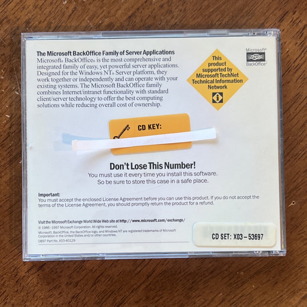 Microsoft Exchange Server 5.5 Messaging & Collaboration Server CD