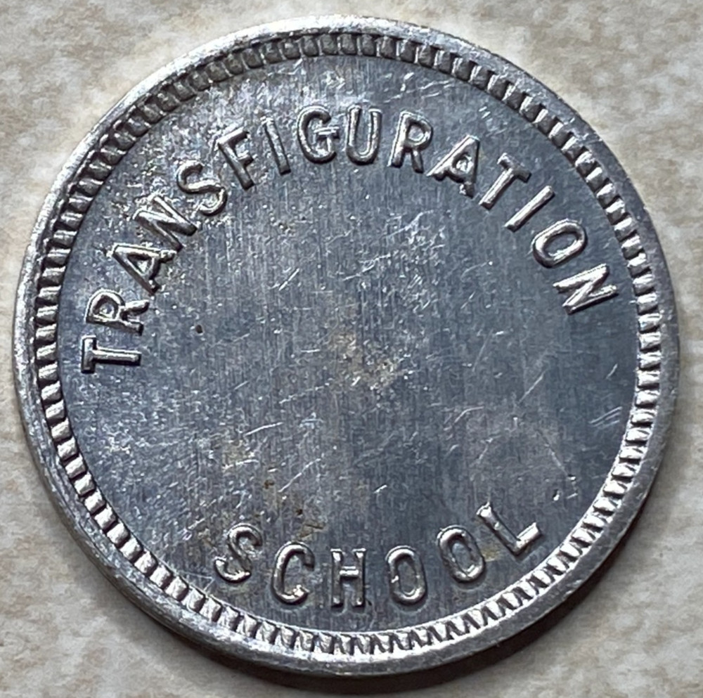 T9148 Transfiguration School, Los Angeles, CA  Anillo Restrike Arcade Token