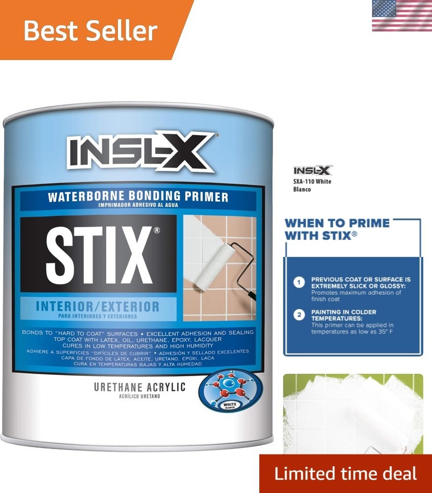 04 Stix Acrylic Waterborne Bonding Primer, 1 Quart, White