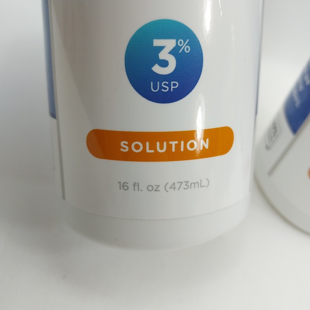 Essential Oxygen HP Food Grade Hydrogen Peroxide 3% USP Solution-16 oz-Pack of 2