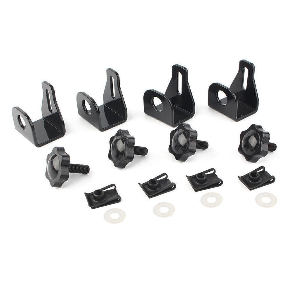 Set Saddlebag Lock Mounting Security Theft Deterrent Brackets For Harley Touring