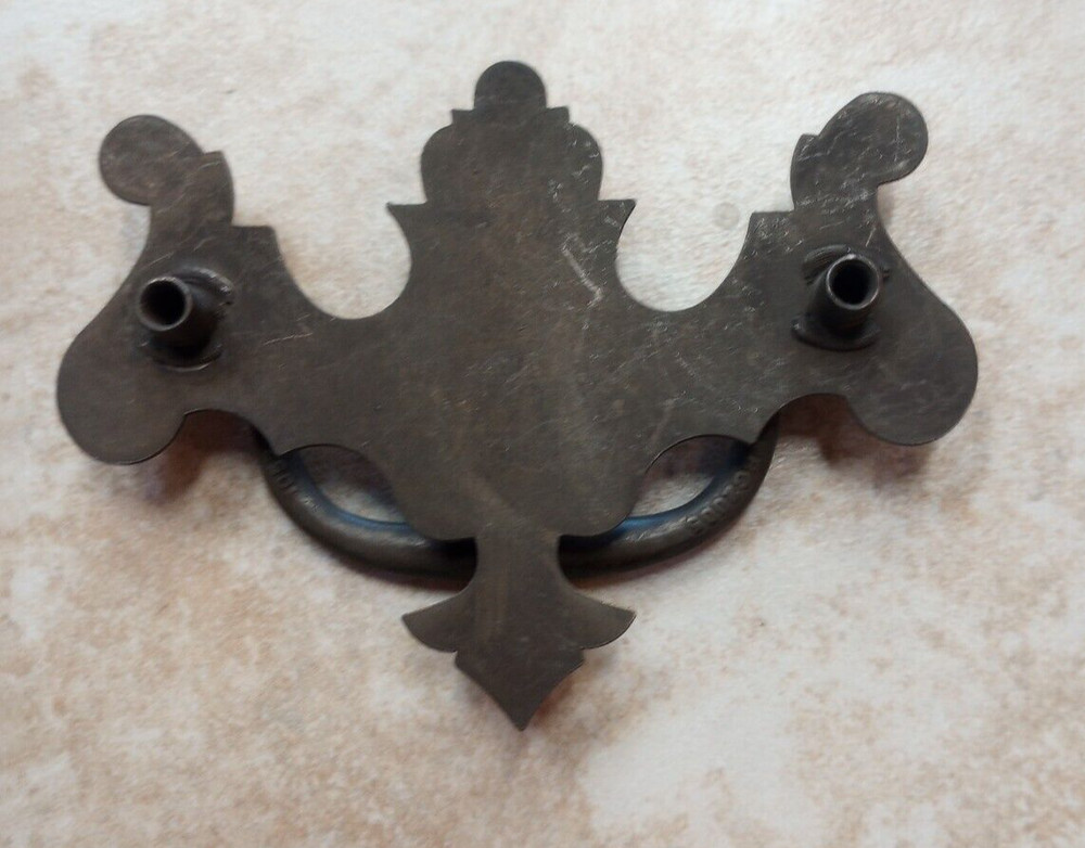 Furniture Hardware Bail & Backplate 2-1/2" C-C Knocker Cabinet Drawer Pull