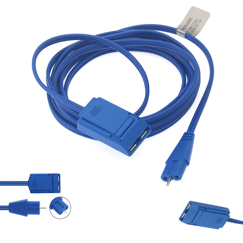 REM American Plug Electrosurgical Electrode Negative Plate Connection Cable/Wire