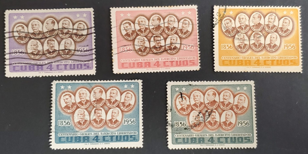Caribbean, nice 1957 complete used set