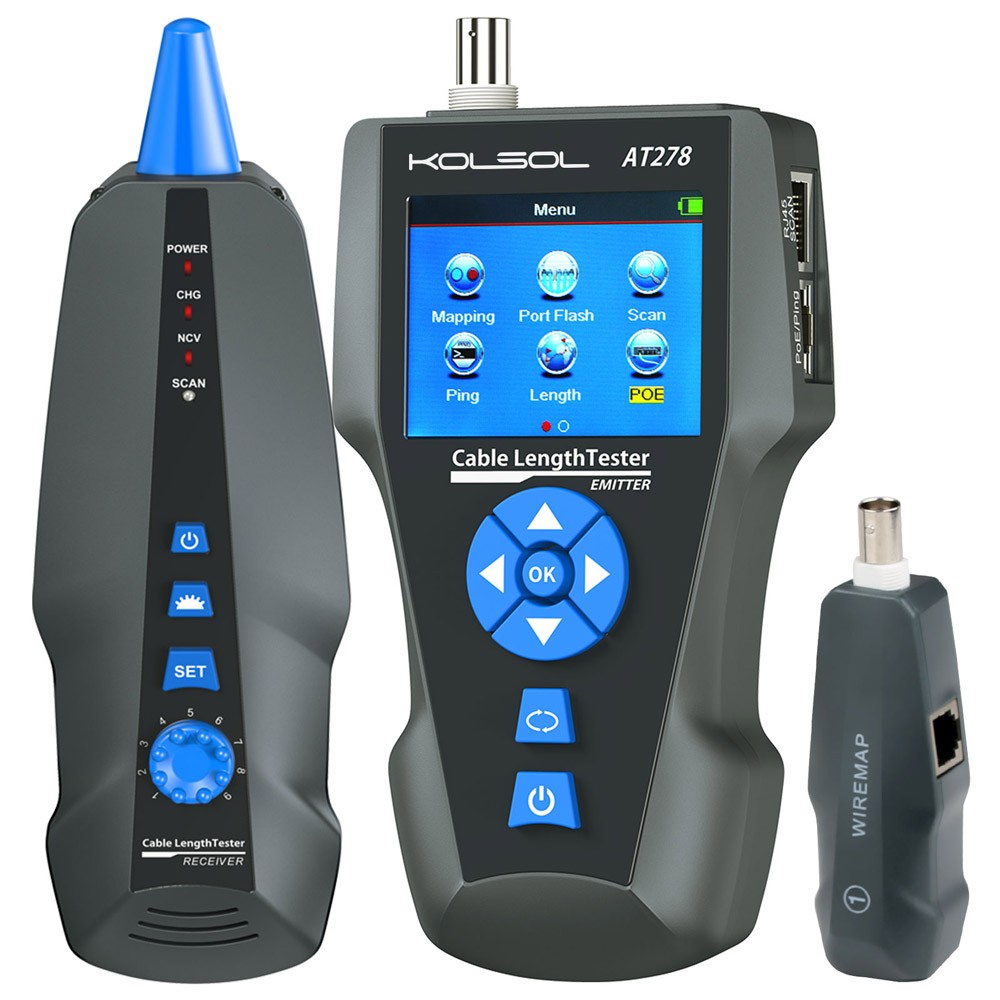 TDR Network Cable Tester Multi-functional RJ45 RJ11 BNC Tracker Metal Cable/PING