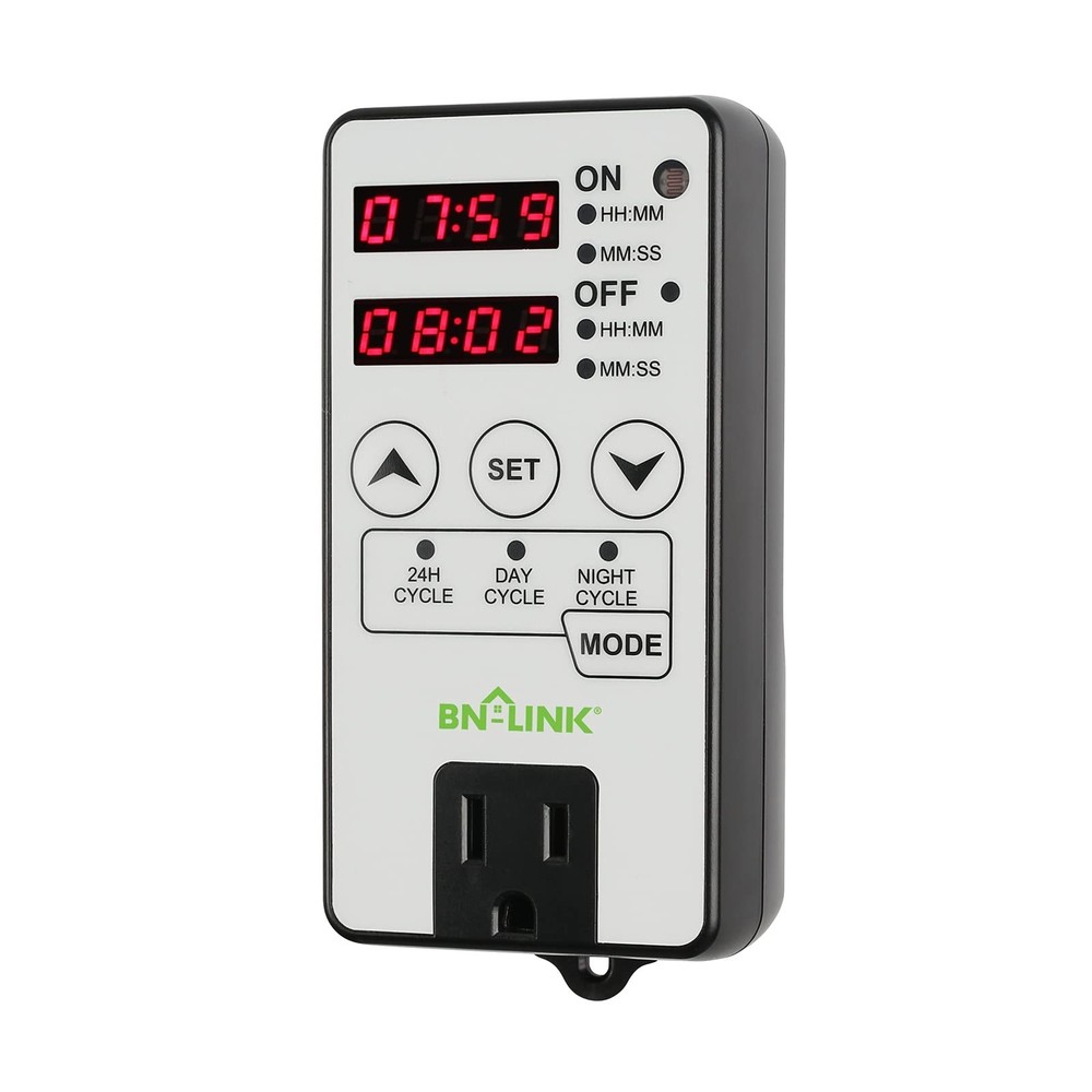 BN-LINK Timer Outlet Short Period Repeat Cycle Intermittent Digital Timer, In...