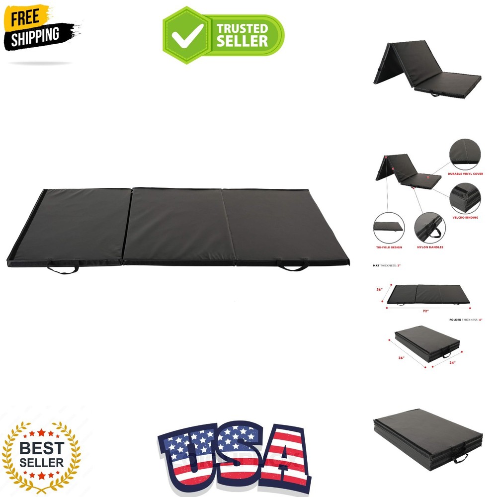 Tri-Folding & Puzzle Exercise Mats – Extra Thick, Durable, Non-Slip, Water-Re...