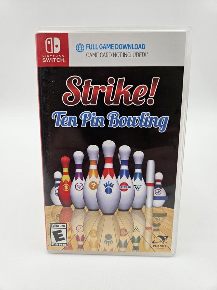 Strike Ten Pin Bowling Nintendo Switch Replacement Case Only NO GAME
