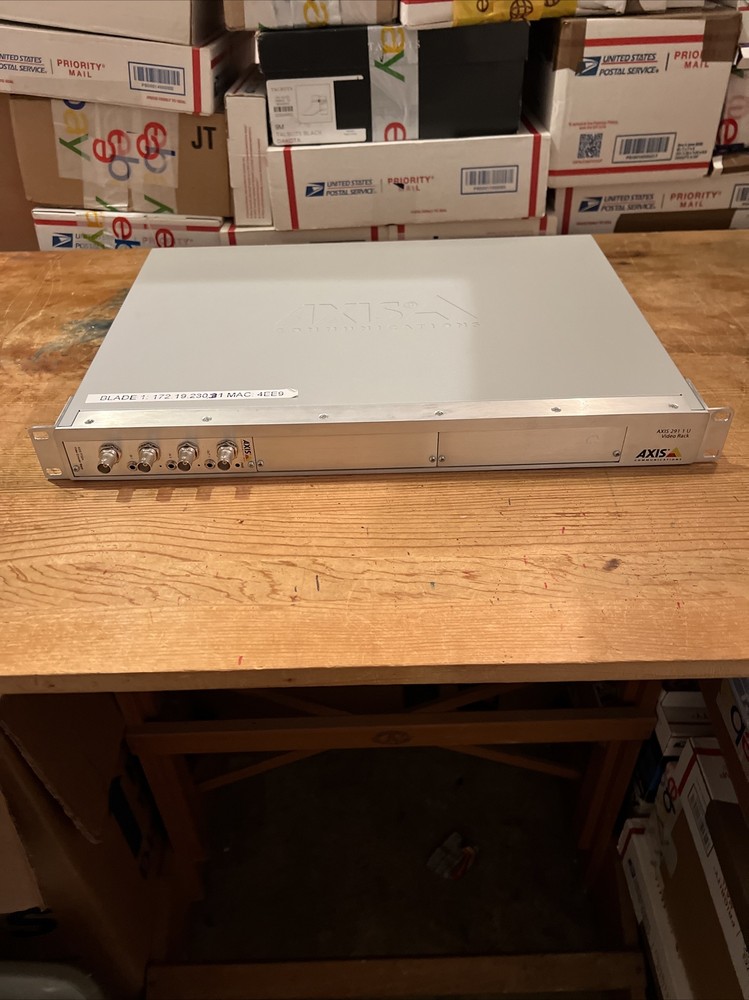 Axis 291 1 U Video Serv Rack 0267-001-05 with Encoder Blade Tested & Working