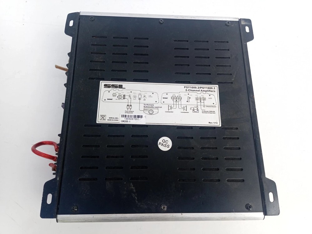 *UNTESTED* SSL PSYCLONE PSY1000.2 AMPLIFIER 2 CHANNEL CAR AMP RECEIVER 1000W ^