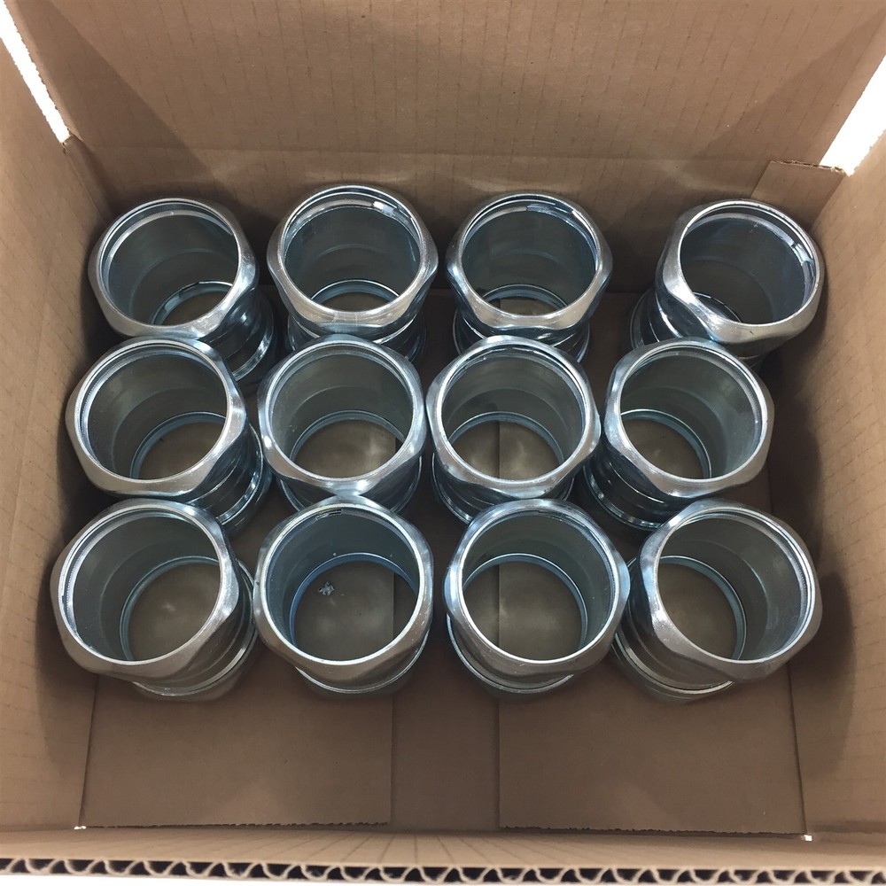 (12) ME 2" ETP Conduit Connectors Coupling Compression Type