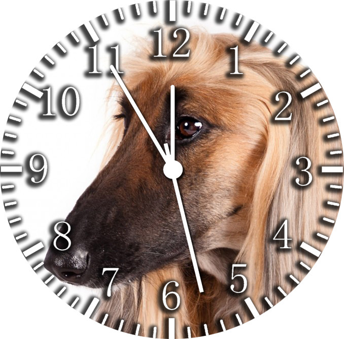 Afghan Hound Wall Clock F26