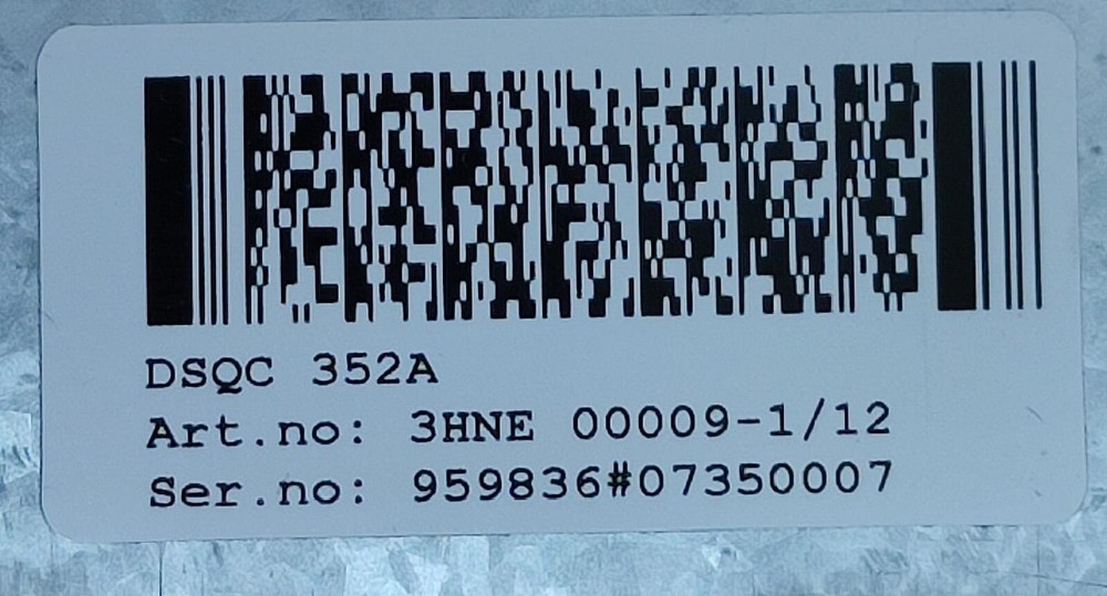 3HNE00009-1/12 ABB COMMUNICATION MODULE DSQC 352A