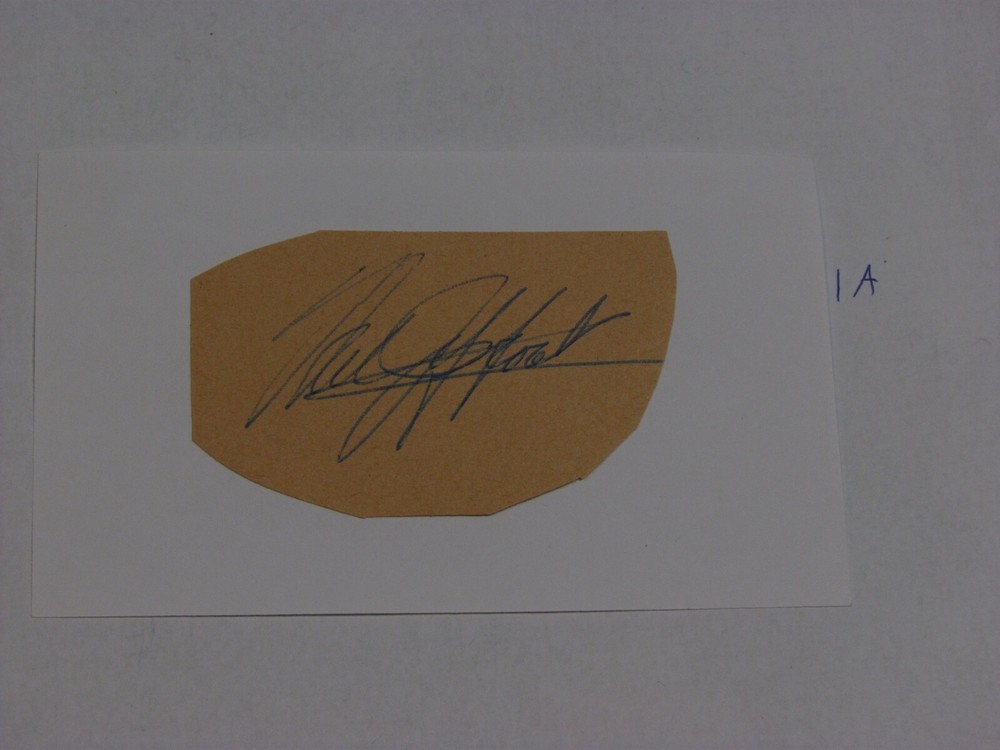 Hal Jeffcoat Autographed Cut on Index Card