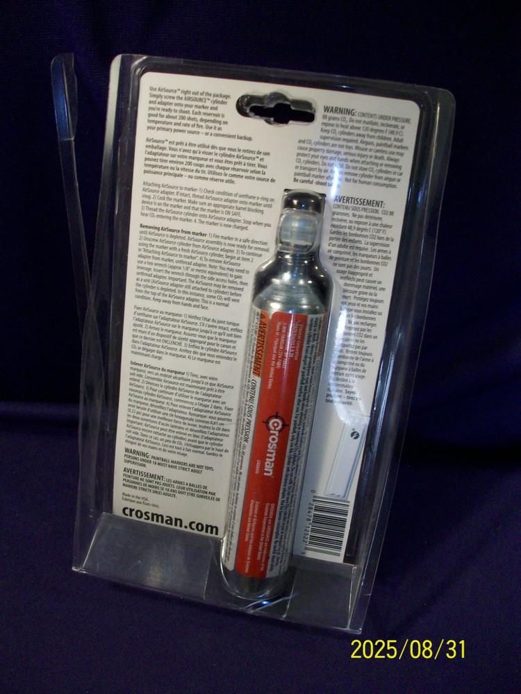 Crossman Co2 Powersource 88gb immediate backup air NIB