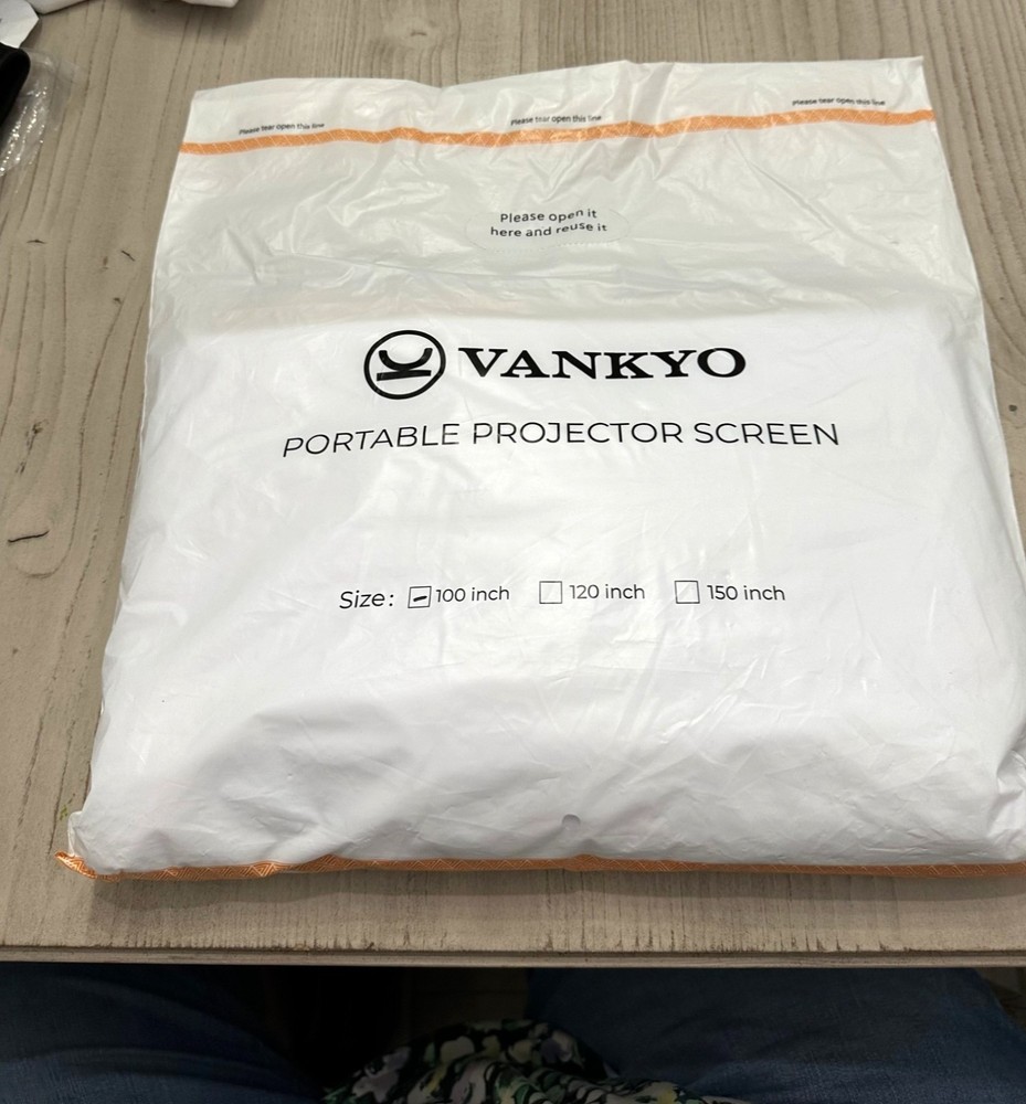 Vankyo Portable Projector Screen Size 100 Inches