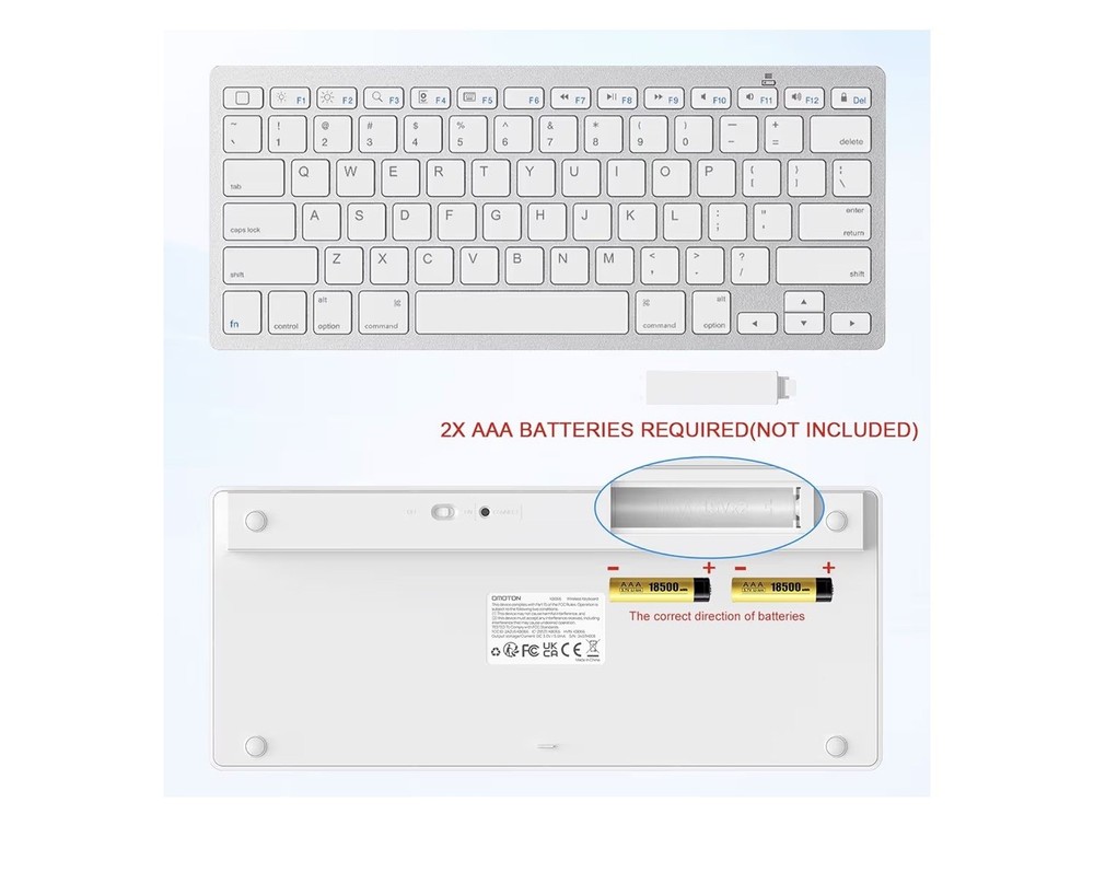 Lamicall Adjustable Tablet Stand + Omoton Wireless Keyboard / Open Box /