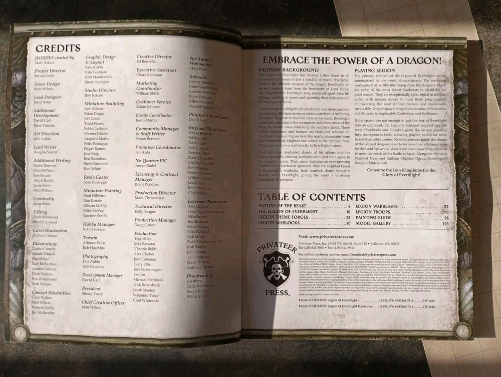 Legion Of Everblight Book 2nd Edition