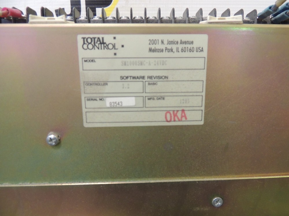Total Control SM1000SMC-A-24VDC Controller 3.2 Software Revision