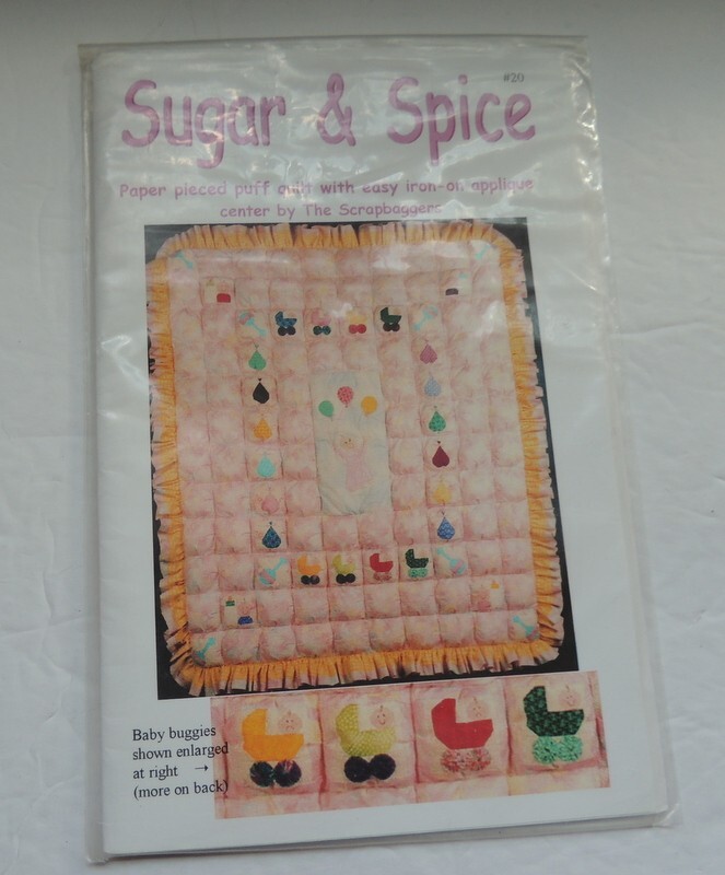 Sugar & Spice Pieced Quilt Pattern The Scrapbaggers NIP #20, 1999