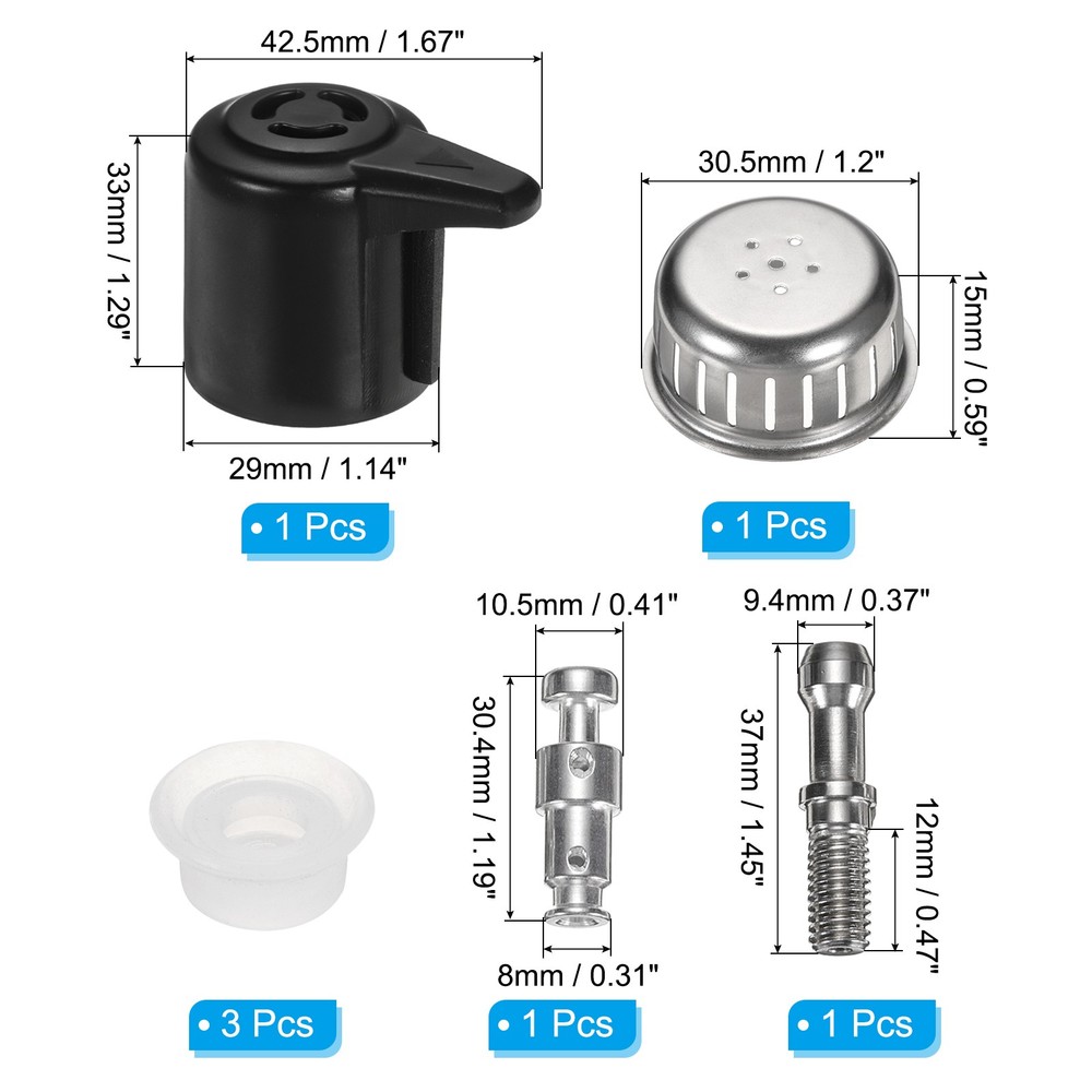11 Sets Float Valve Gasket Replacement Part Set for Pressure Cooker 5/6QT