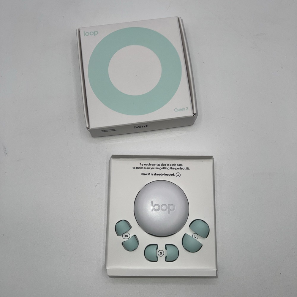 Loop Quiet 2 Ear Plugs for Noise Reduction 14 Rating  (mint) Open Box