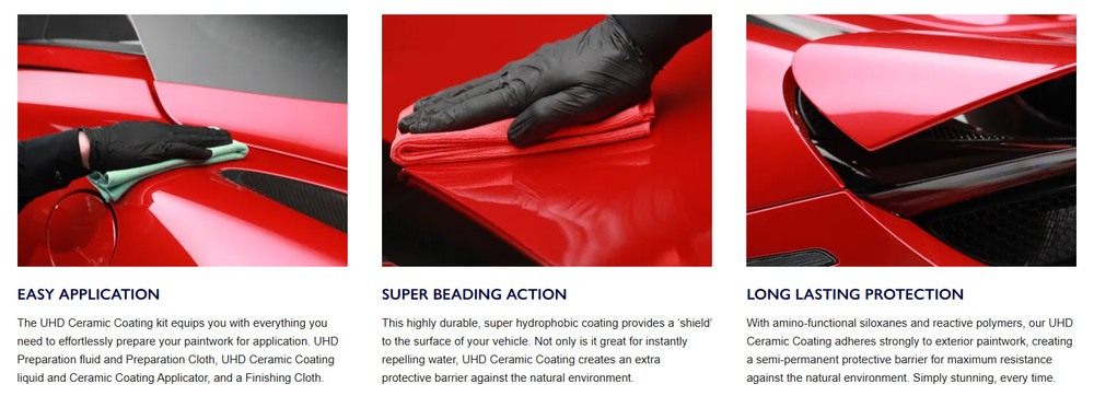 AUTOGLYM UHD CERAMIC COATING KIT - COMPLETE CERAMIC PROTECTION SET - DURABLE