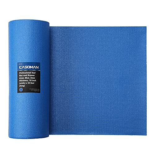 CASOMAN Professional Tool Box and Drawer Liner, Blue, Easy Cut  Assorted Sizes