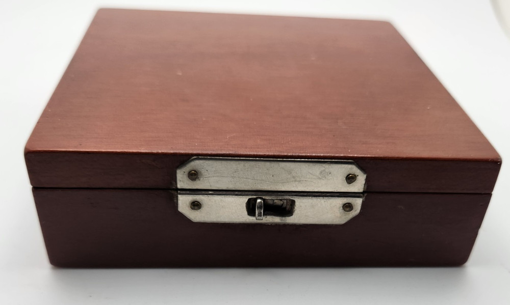 Antique W. &L.E Gurley Small Wooden Boxed Surveyor Compass