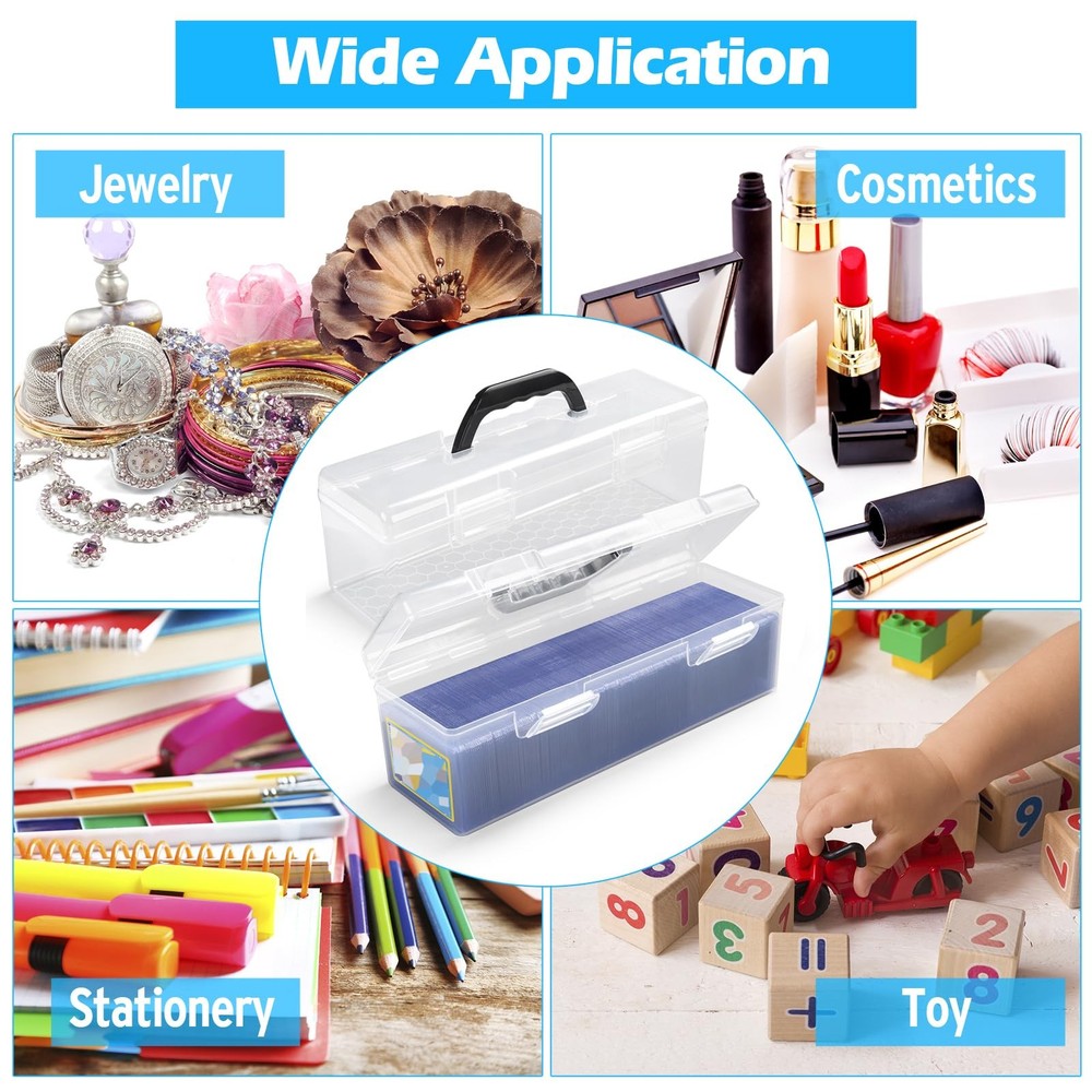 Toploader Storage Box for 200 Trading Cards, Plastic Playing Card Case