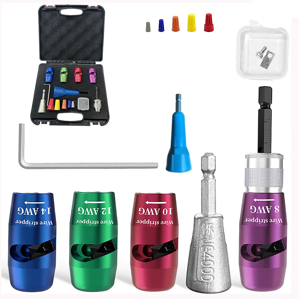 Wire Stripper for Drill Wire Stripping & Twisting Tool Upgrade Electrician Tools