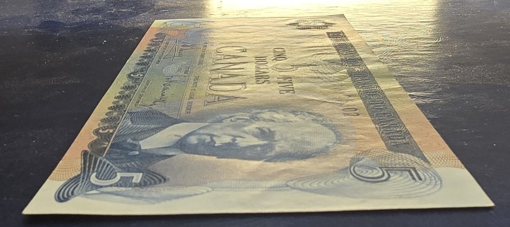 1972 Canada $5 Dollar - Bouey Rasminsky - CA Prefix - Uncirculated or better