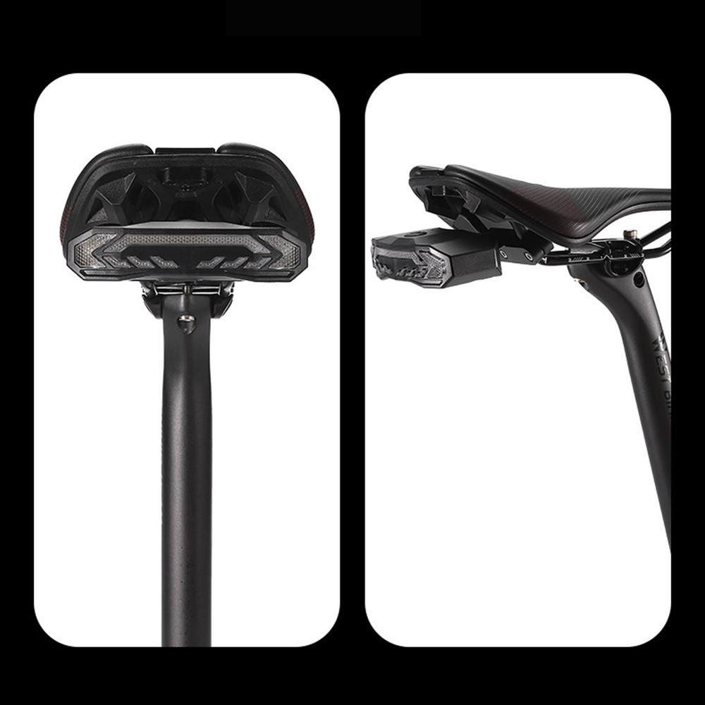 LED Tail Light Wireless Turn Signal Commuting Safety Accessory Ultra-light