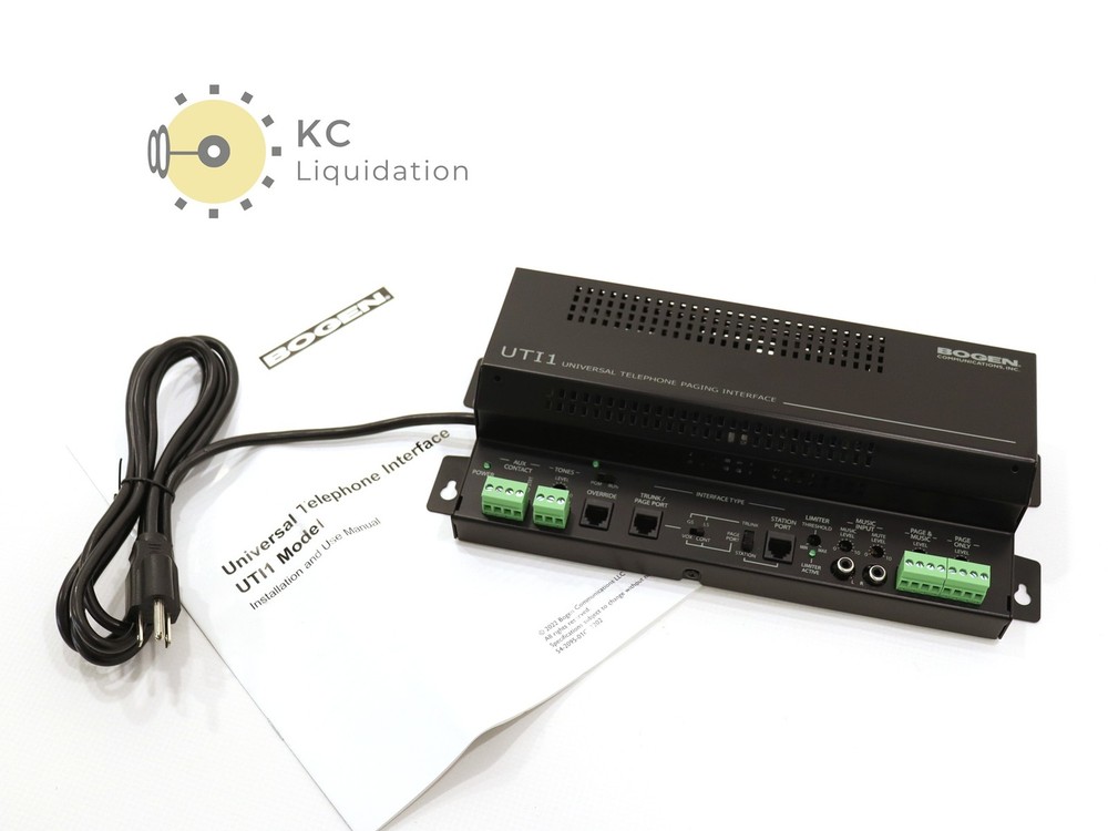 Bogen Universal Telephone Interface UTI1 Interface System