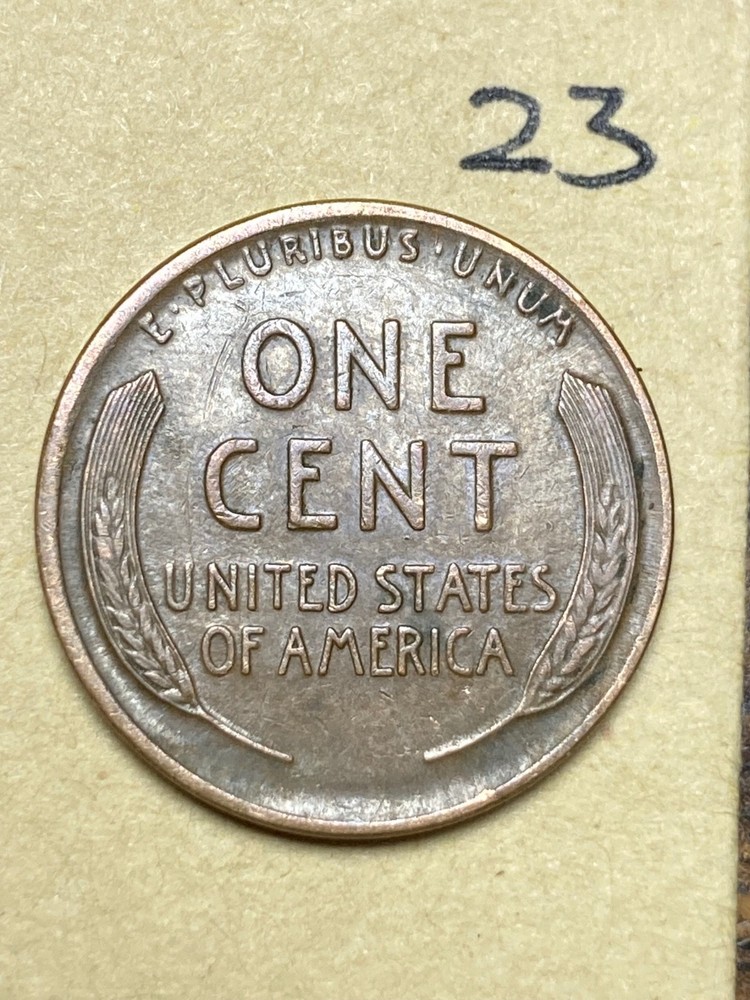 1916-D LINCOLN WHEAT CENT, "XF" condition, #23