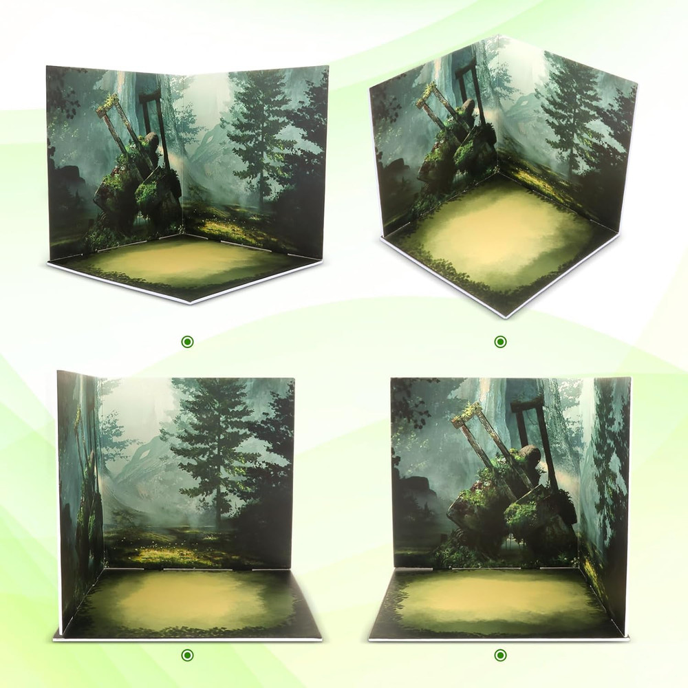 1/12 Scale Backdrop Organizer Scene Display Vehicle Model Showcase Background fo