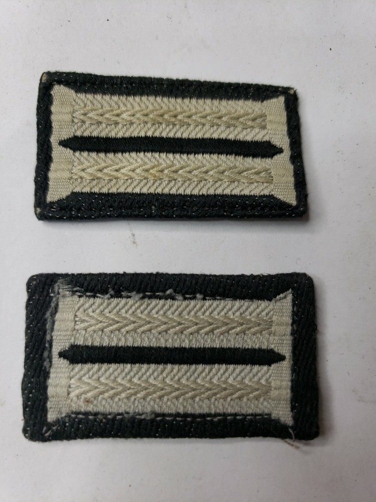 WWII German Collar Tab set of 2 Black