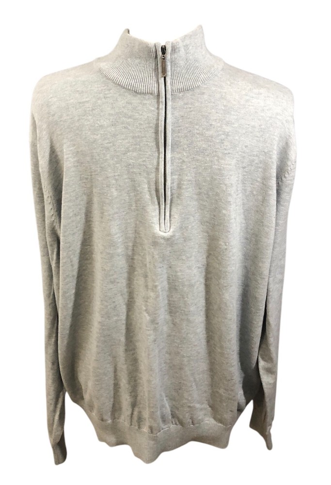 AshWorth Pullover Jacket Mens Gray XL 100% Cotton