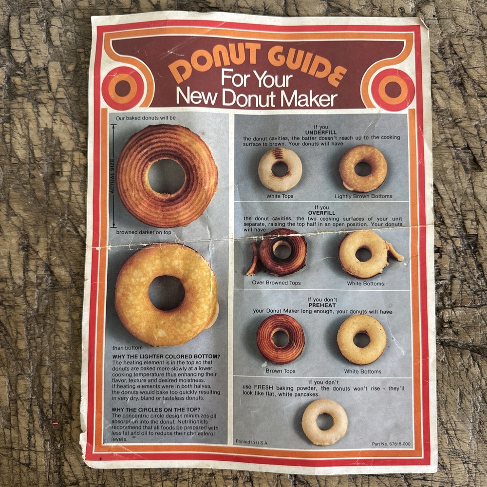 Vintage Electric Master Chef Donut Maker Model No 2081