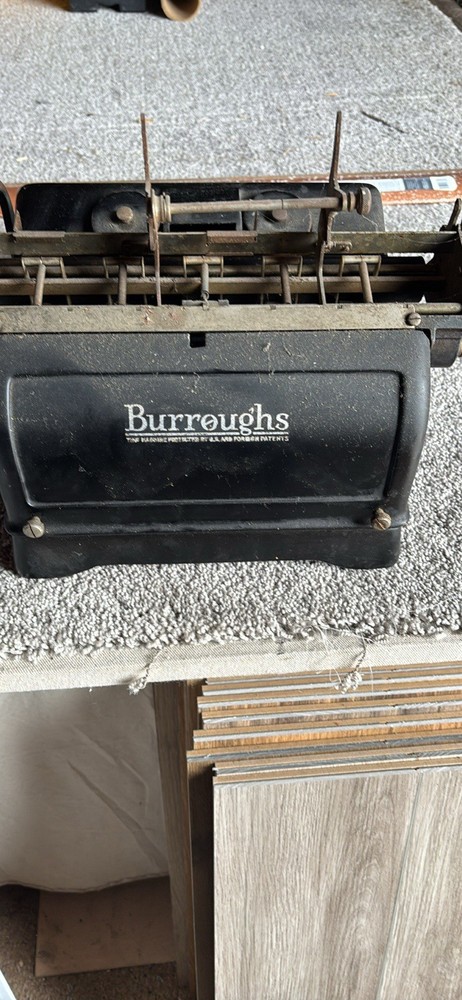 Burroughs Vintage Mechanical Adding Machine Calculator