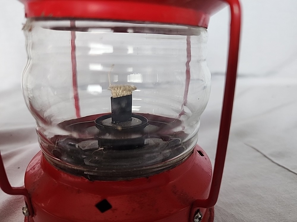 2 Vintage Red Railroad Look Lanterns